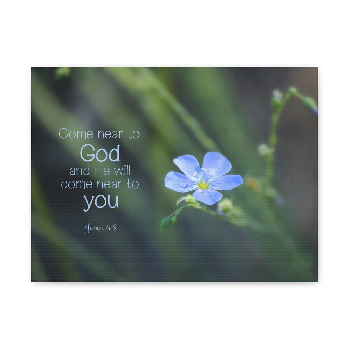 Scripture Walls Near To God James 4:8 Bible Verse Canvas Christian Wall Art Ready to Hang-Express Your Love Gifts