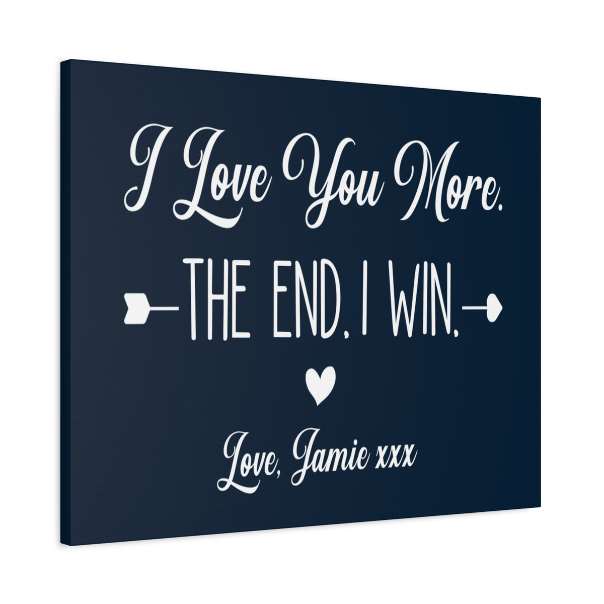 Love You More Canvas Wall Art - Heartfelt Gift for Couples-Express Your Love Gifts
