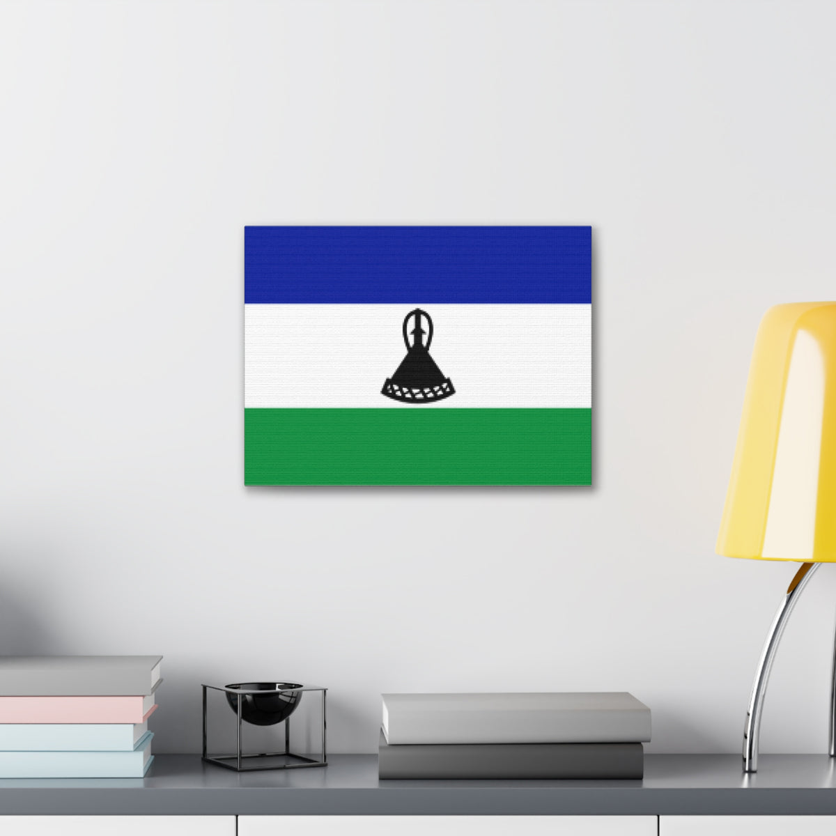 Lesotho Country Flag Canvas Vibrant Wall Art Unframed Home Decor-Express Your Love Gifts