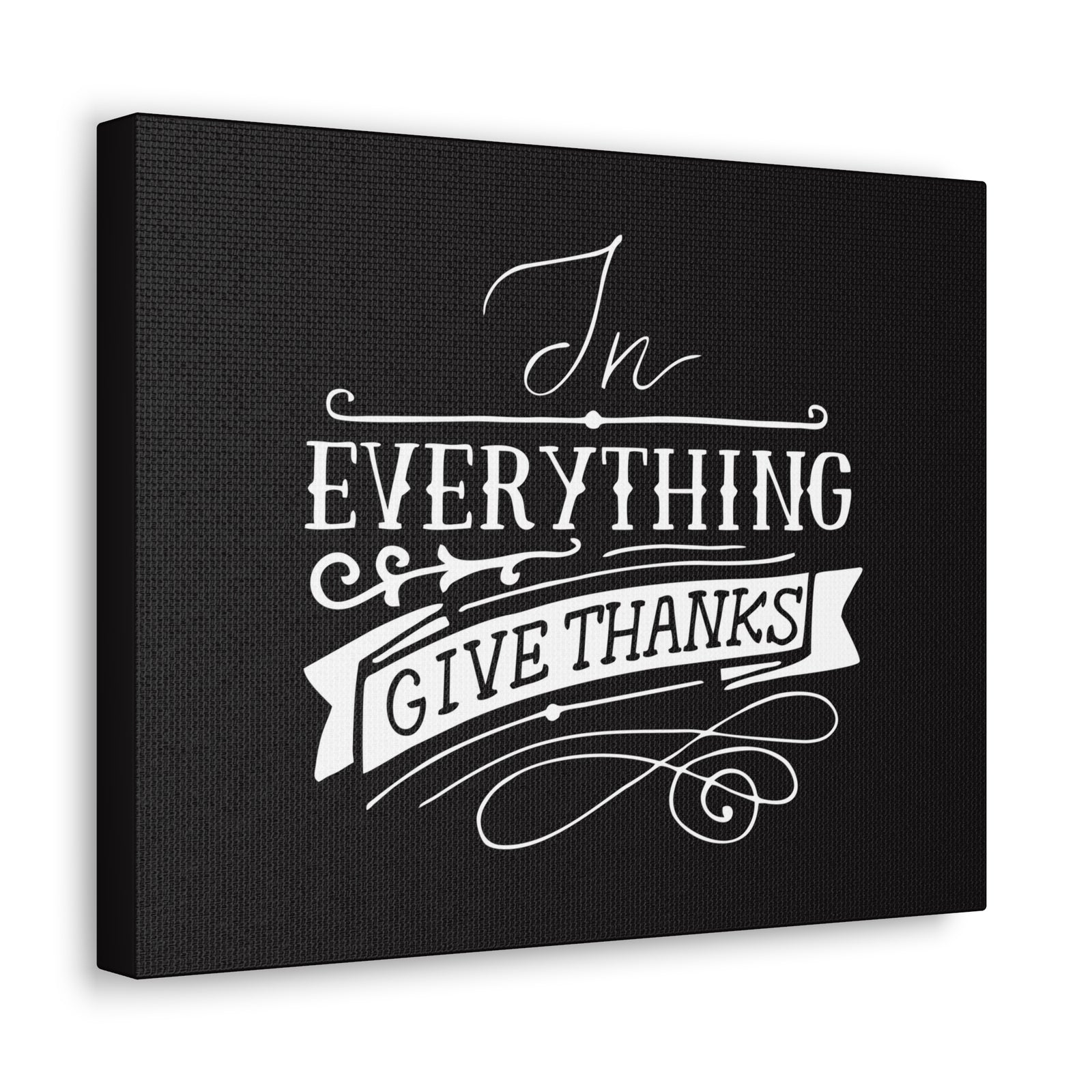 Scripture Canvas In Everything Give Thanks 1 Thessalonians 5:16-18 Christian Wall Art Bible Verse Print Ready To Hang-Express Your Love Gifts
