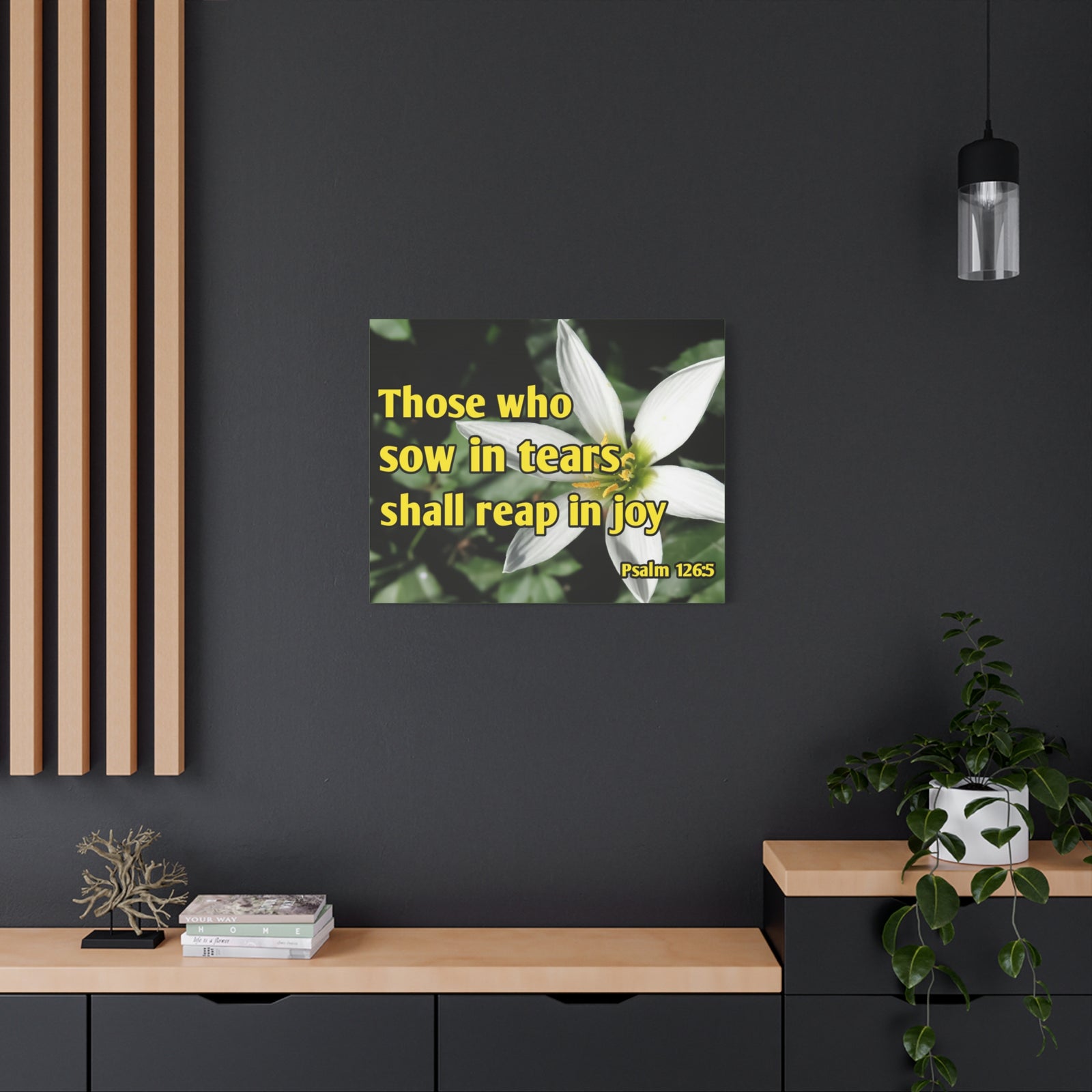 Scripture Walls Shall Reap In Joy Psalm 126:5 Bible Verse Canvas Christian Wall Art Ready to Hang-Express Your Love Gifts