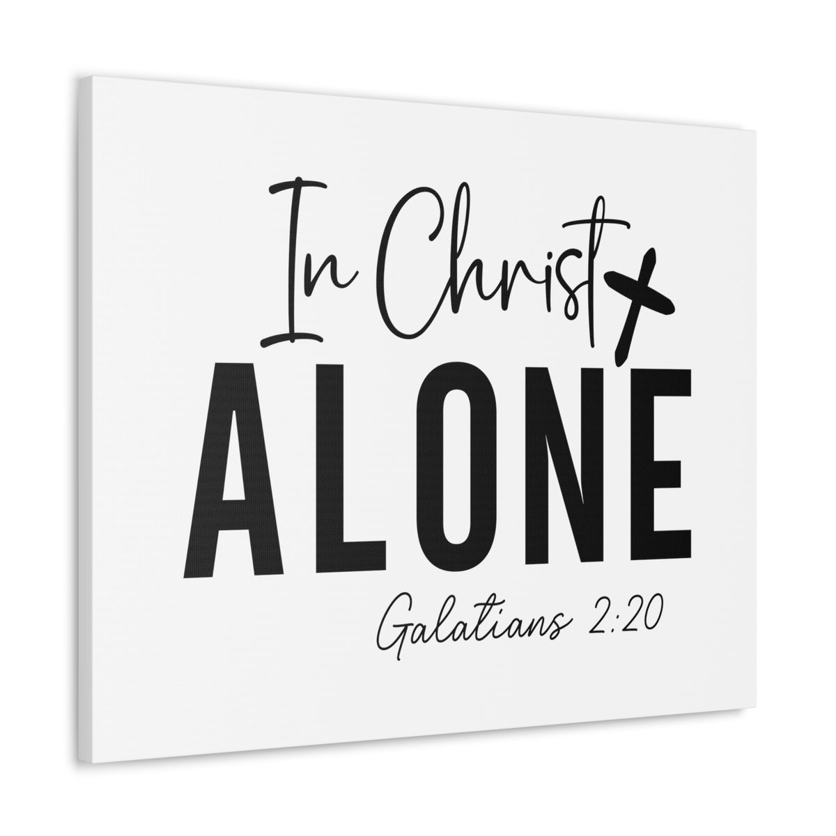 Scripture Walls Galatians 2:20 In Christ Alone Bible Verse Canvas Christian Wall Art Ready to Hang Unframed-Express Your Love Gifts