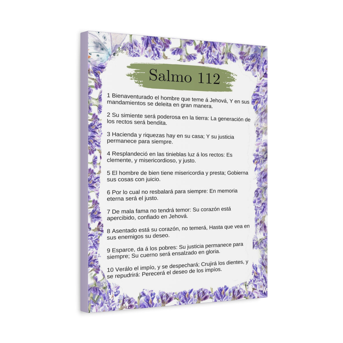 Salmo 112 Impresión De Arte Cristiano en la Pared Lista Para Colgar-Express Your Love Gifts