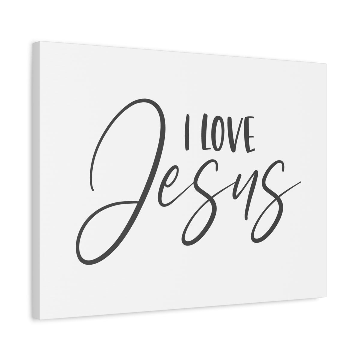 Scripture Canvas I Love Jesus Psalm 23:6 Christian Wall Art Bible Verse Print Ready to Hang-Express Your Love Gifts