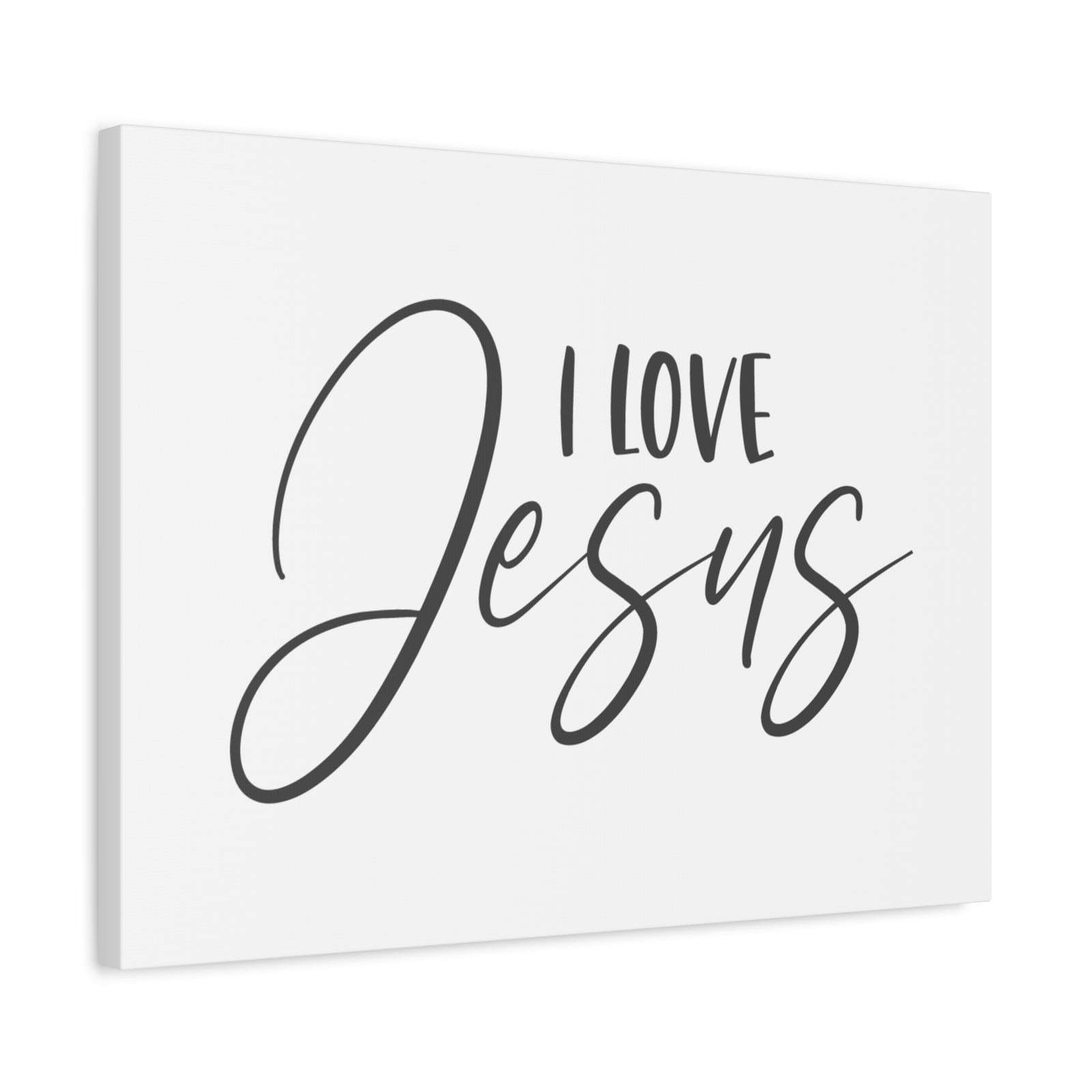 Scripture Canvas I Love Jesus Psalm 23:6 Christian Wall Art Bible Verse Print Ready to Hang-Express Your Love Gifts