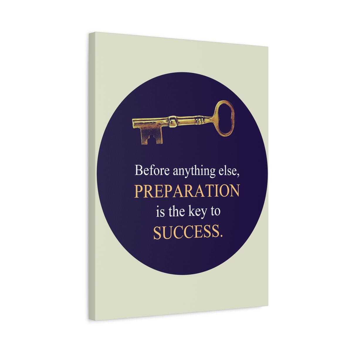 Inspirational Wall Art Preparation Key To Success Motivation Wall Decor for Home Office Gym Inspiring Success Quote Print Ready to Hang-Express Your Love Gifts