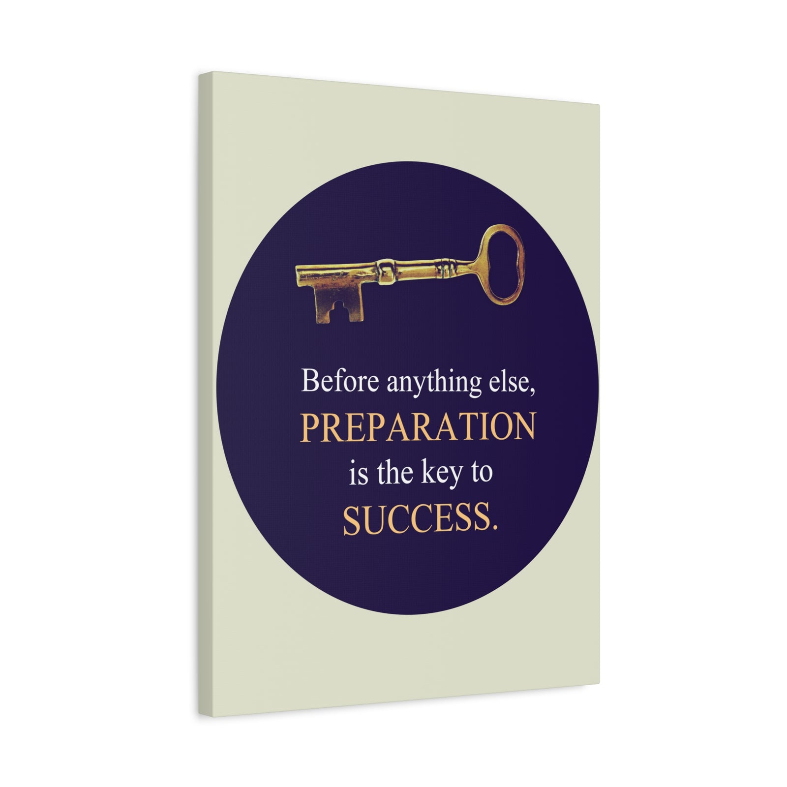 Inspirational Wall Art Preparation Key To Success Motivation Wall Decor for Home Office Gym Inspiring Success Quote Print Ready to Hang-Express Your Love Gifts