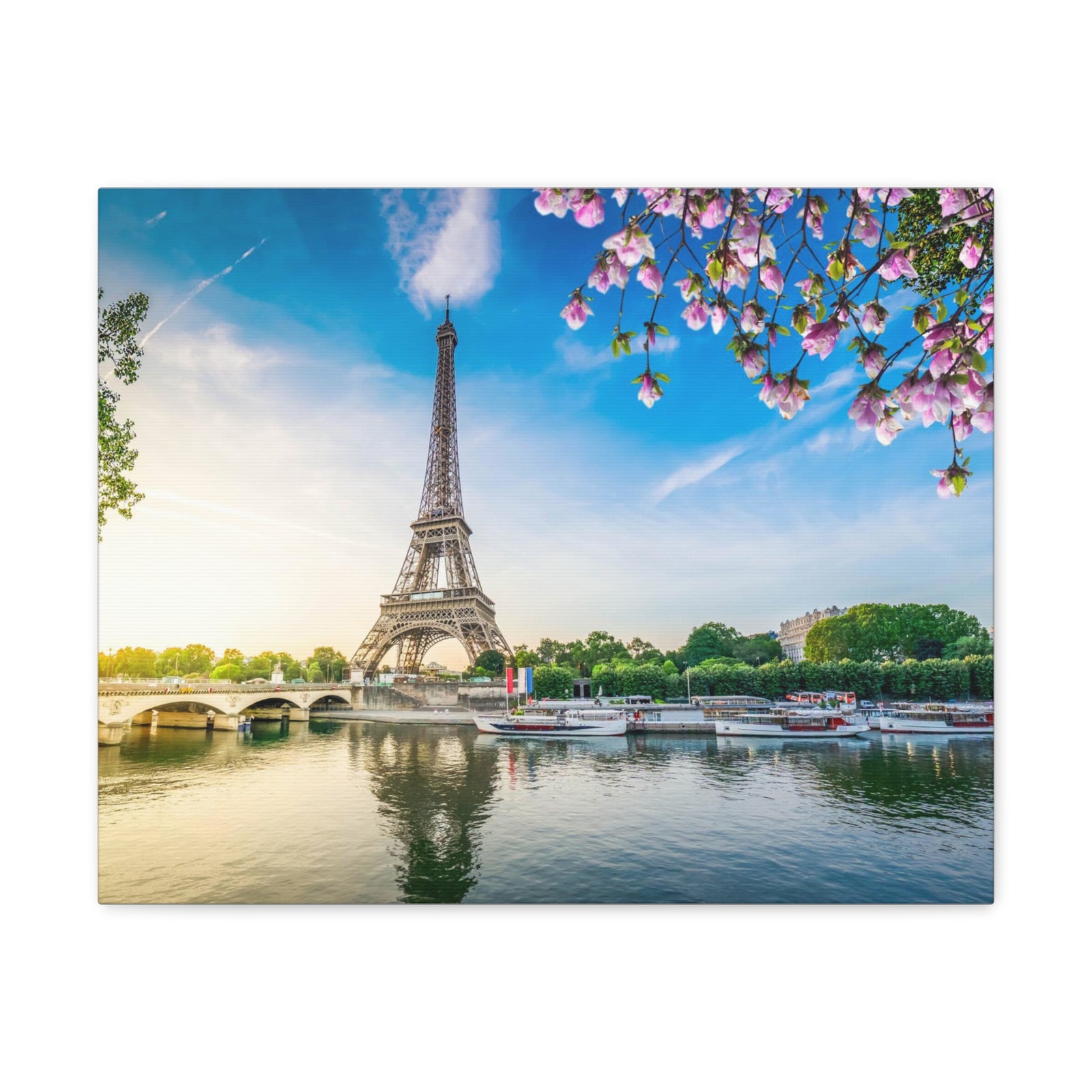 Fantastic View Eiffel Tower France Canvas Artwork High-Quality Breathtaking French City for Home Decor Ready to Hang-Express Your Love Gifts