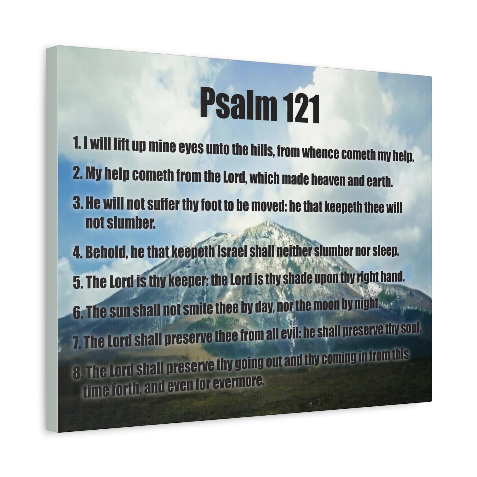 Scripture Walls God Watches Over You Psalm 121:7 Christian Wall Art Print Ready to Hang-Express Your Love Gifts
