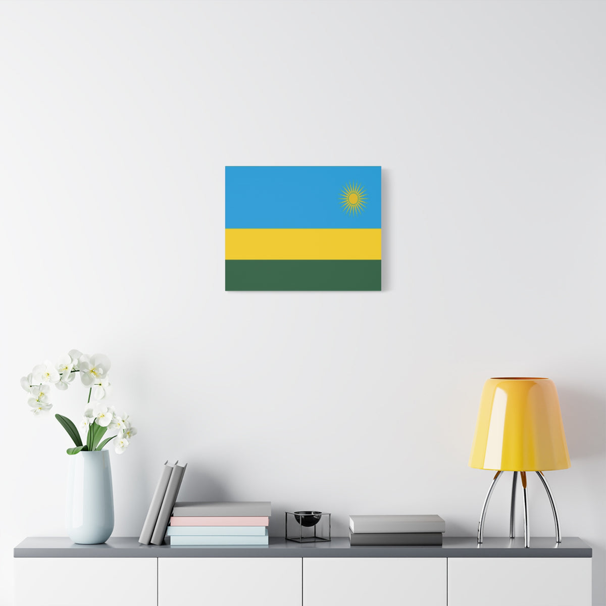 Rwanda Country Flag Canvas Vibrant Wall Art Unframed Home Decor-Express Your Love Gifts