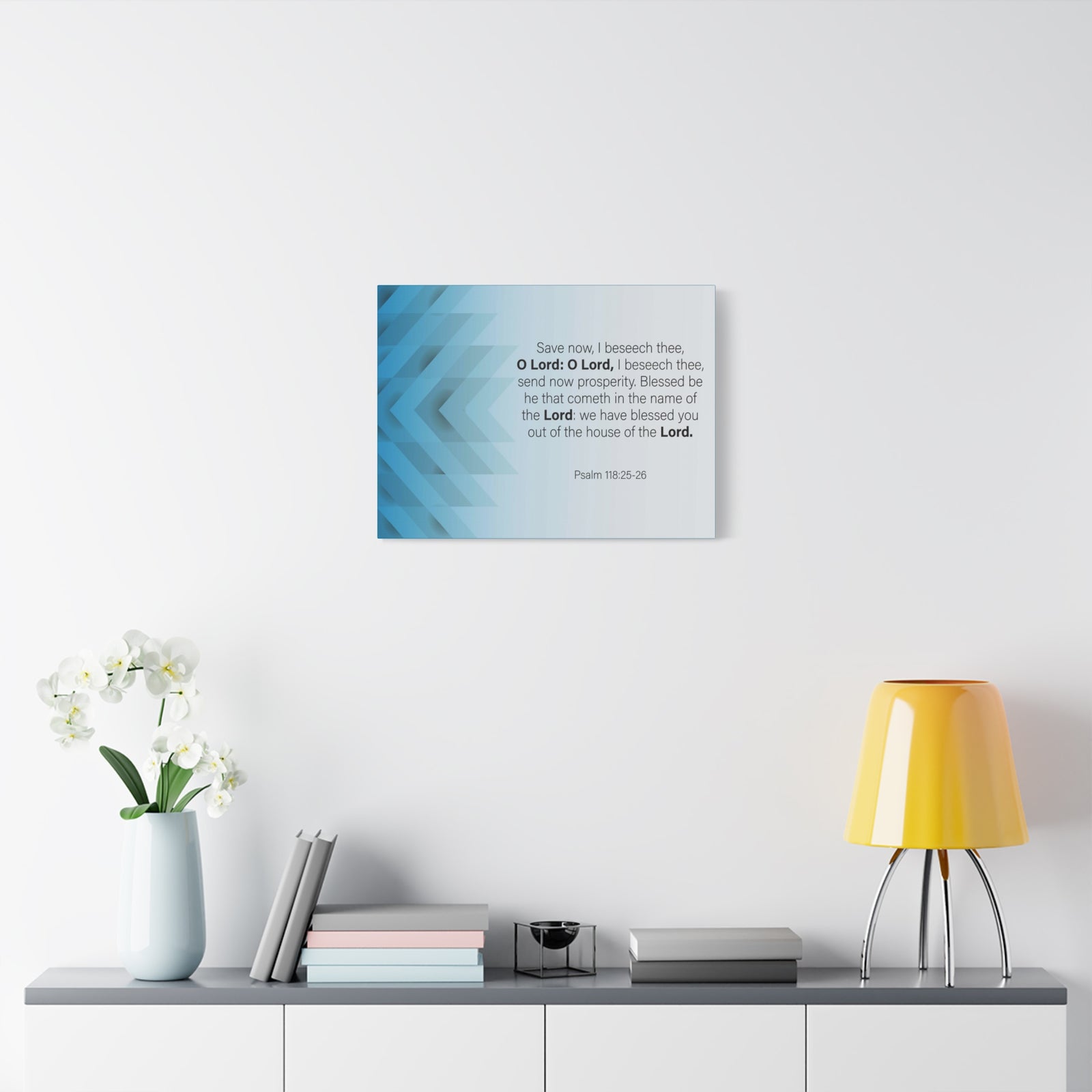 Bible Verse Canvas Save Now Psalm 118:25-26 Wall Art Christian Home Decor-Express Your Love Gifts