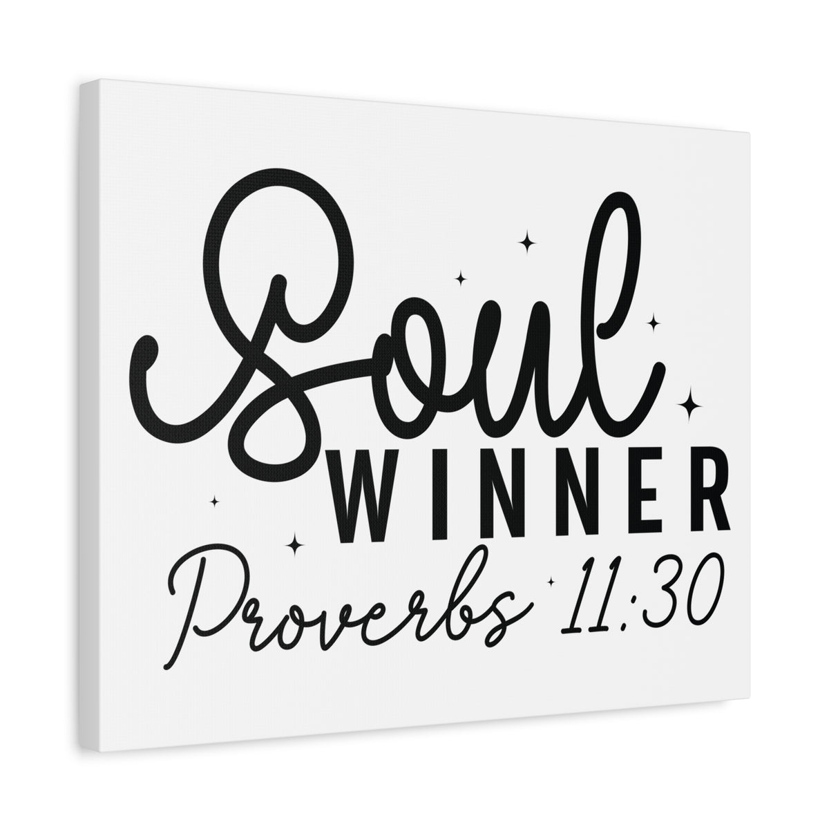 Scripture Walls Proverbs 11:30 Soul Winner Bible Verse Canvas Christian Wall Art Ready to Hang Unframed-Express Your Love Gifts