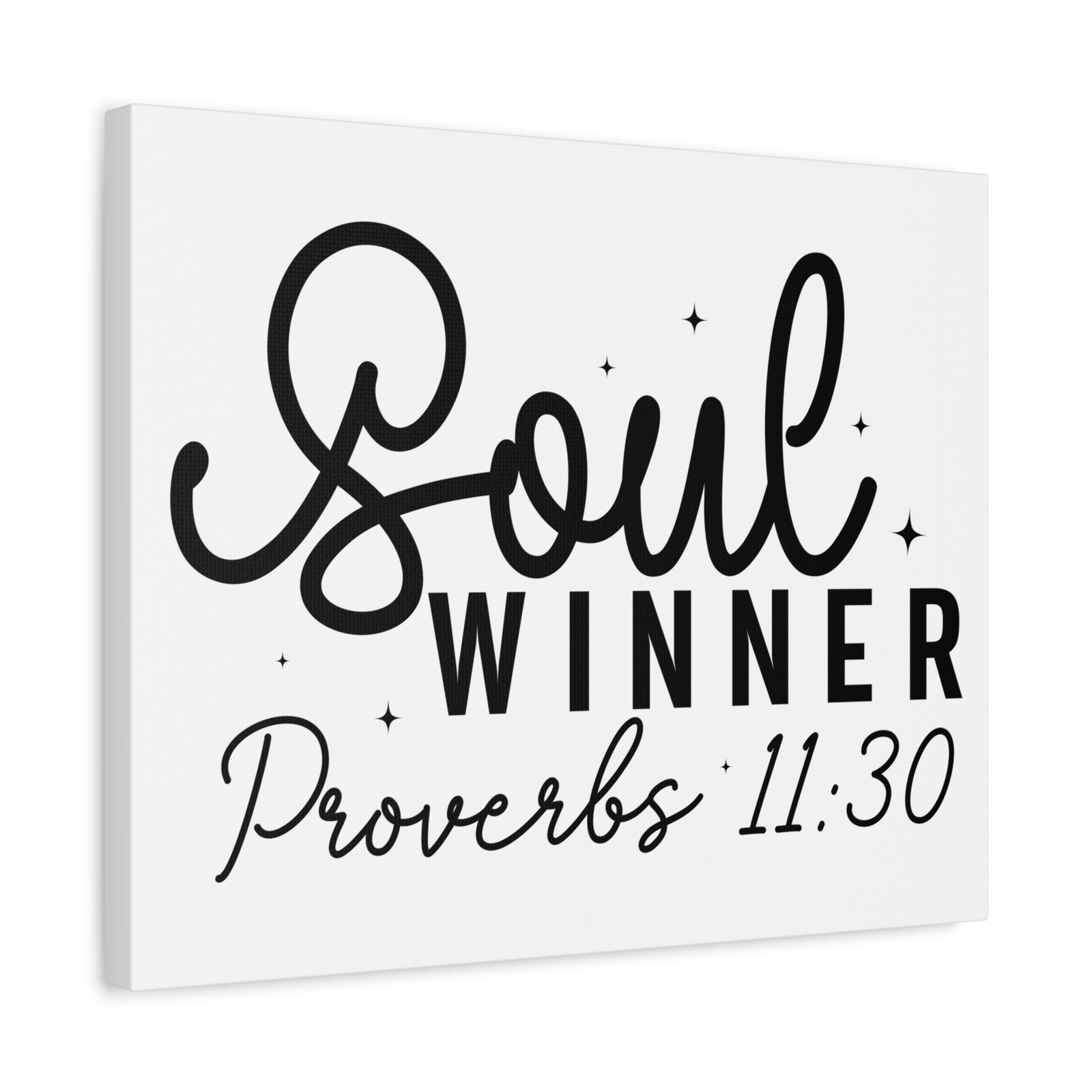 Scripture Walls Proverbs 11:30 Soul Winner Bible Verse Canvas Christian Wall Art Ready to Hang Unframed-Express Your Love Gifts