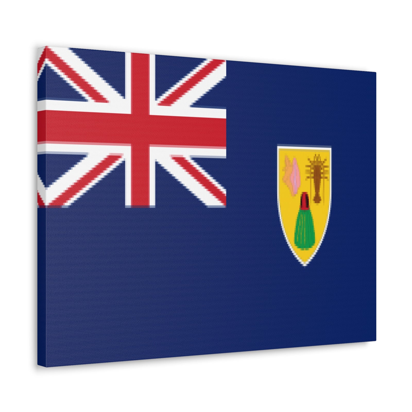 Turks and Caicos Islands Country Flag Canvas Vibrant Wall Art Unframed Home Decor-Express Your Love Gifts