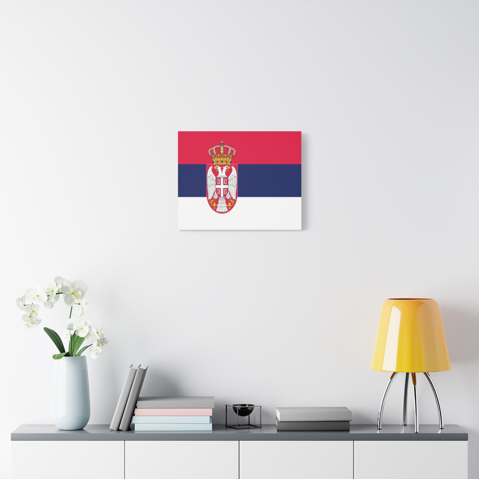 Serbia Country Flag Canvas Vibrant Wall Art Unframed Home Decor-Express Your Love Gifts