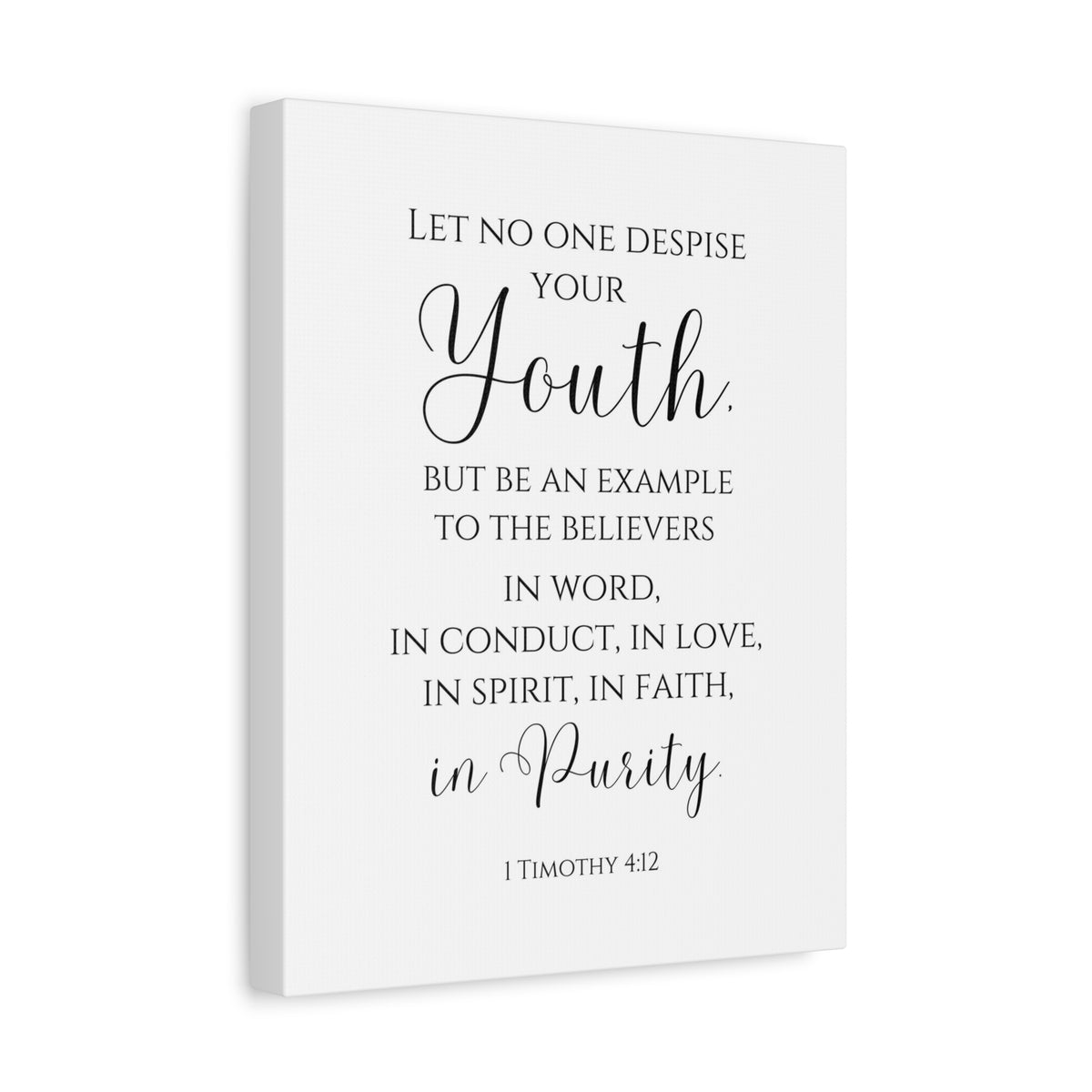Scripture Walls 1 Timothy 4:12 Be An Example Bible Verse Canvas Christian Wall Art Ready to Hang Unframed-Express Your Love Gifts
