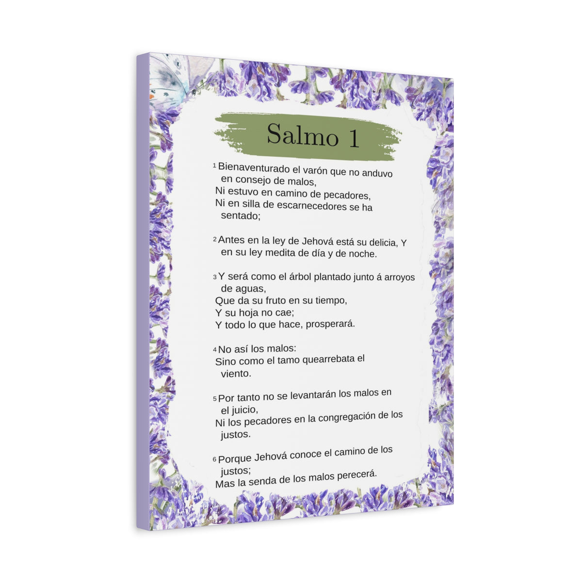 Salmo 1 Impresión De Arte Cristiano en ianoPared Lista Para Colgar-Express Your Love Gifts