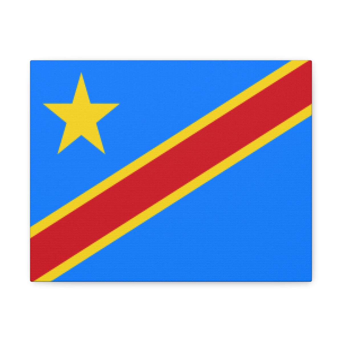 DR Congo Country Flag Canvas Vibrant Wall Art Unframed Home Decor-Express Your Love Gifts