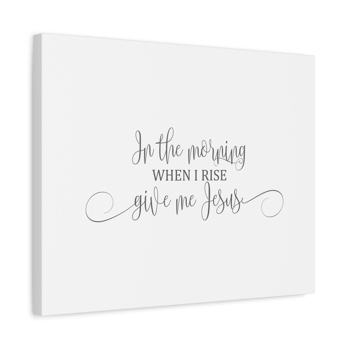 Scripture Canvas In The Morning When I Rise Psalms 17:15 Christian Wall Art Bible Verse Print Ready to Hang-Express Your Love Gifts