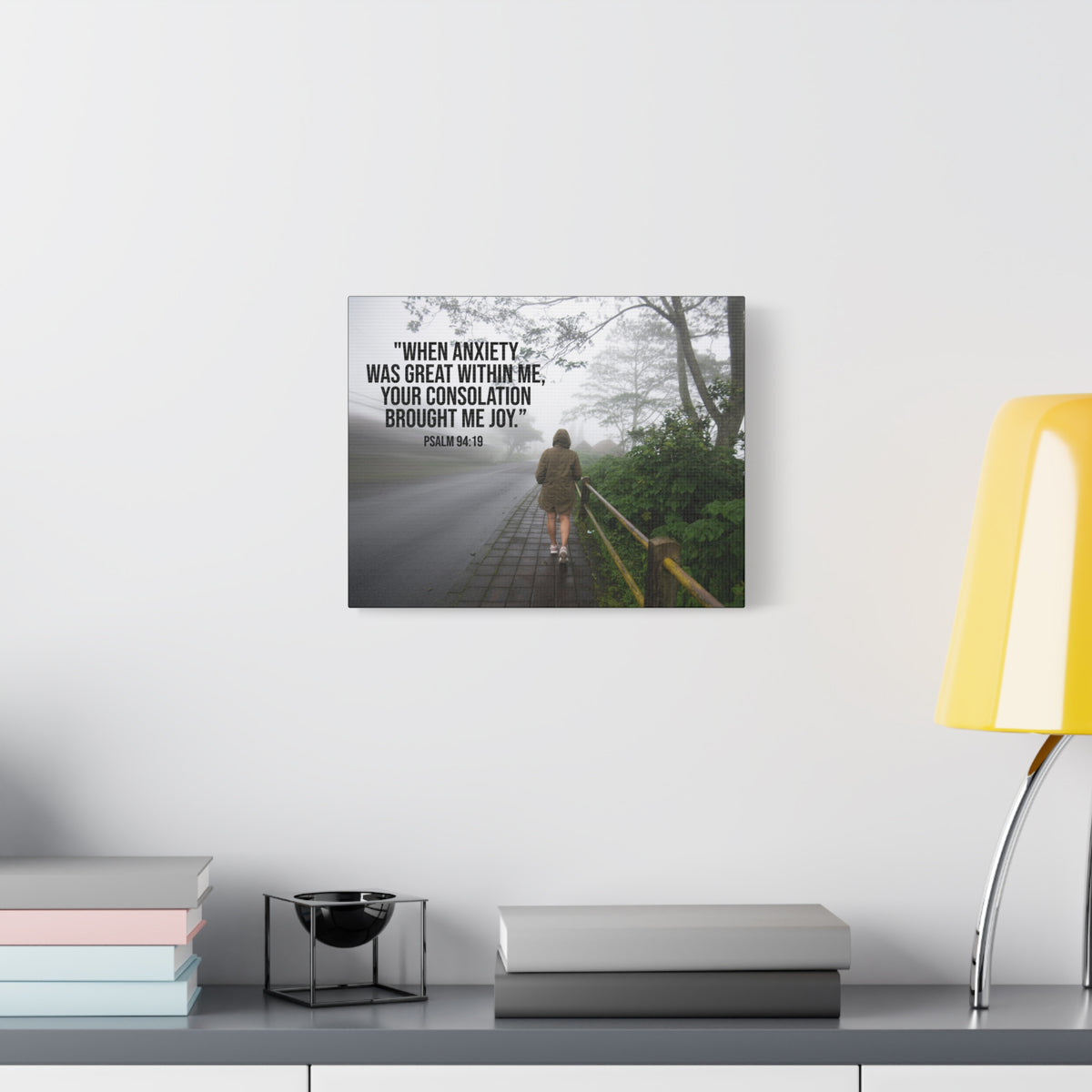 Scripture Walls Great Within Me Psalm 94:19 Bible Verse Canvas Christian Wall Art Ready to Hang-Express Your Love Gifts