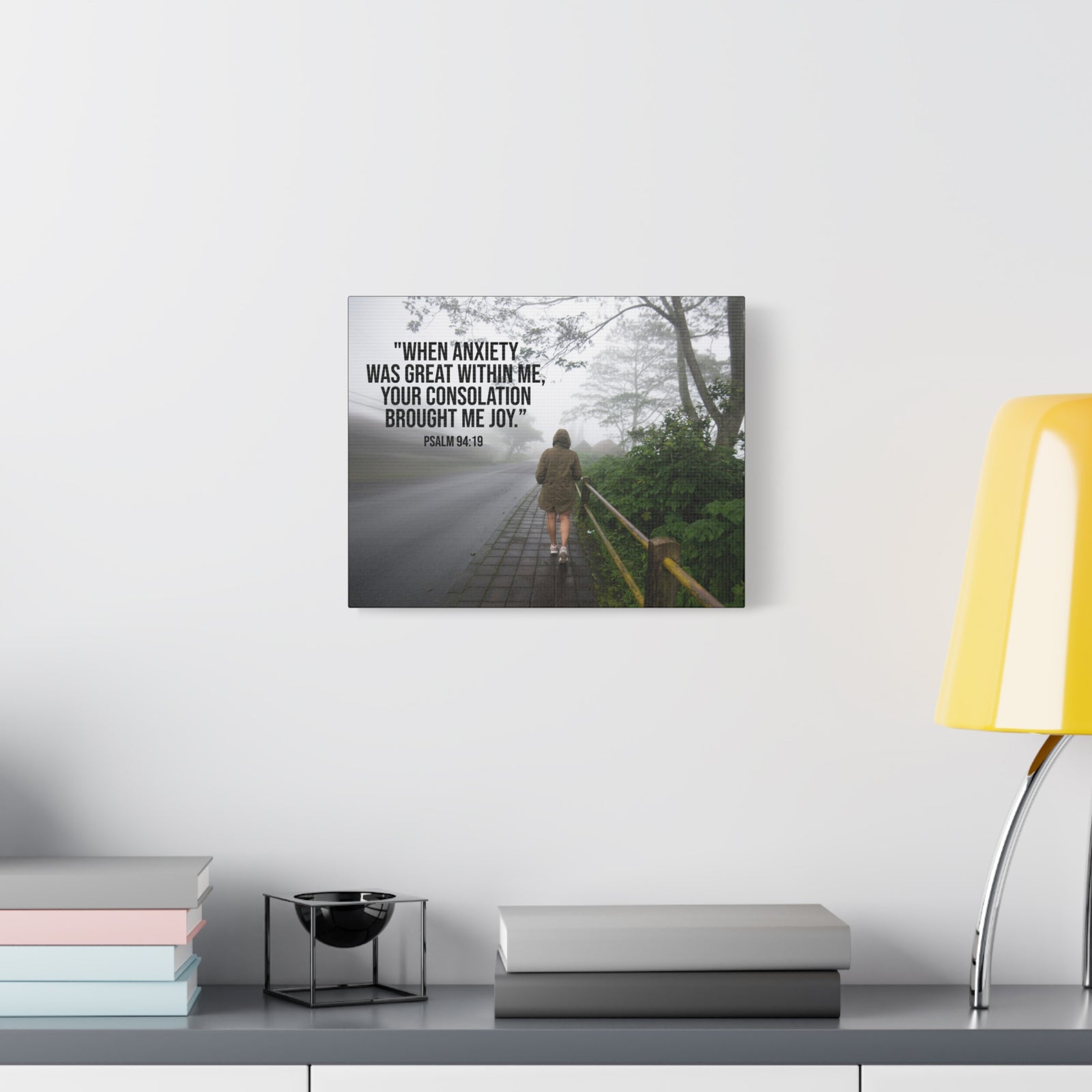 Scripture Walls Great Within Me Psalm 94:19 Bible Verse Canvas Christian Wall Art Ready to Hang-Express Your Love Gifts