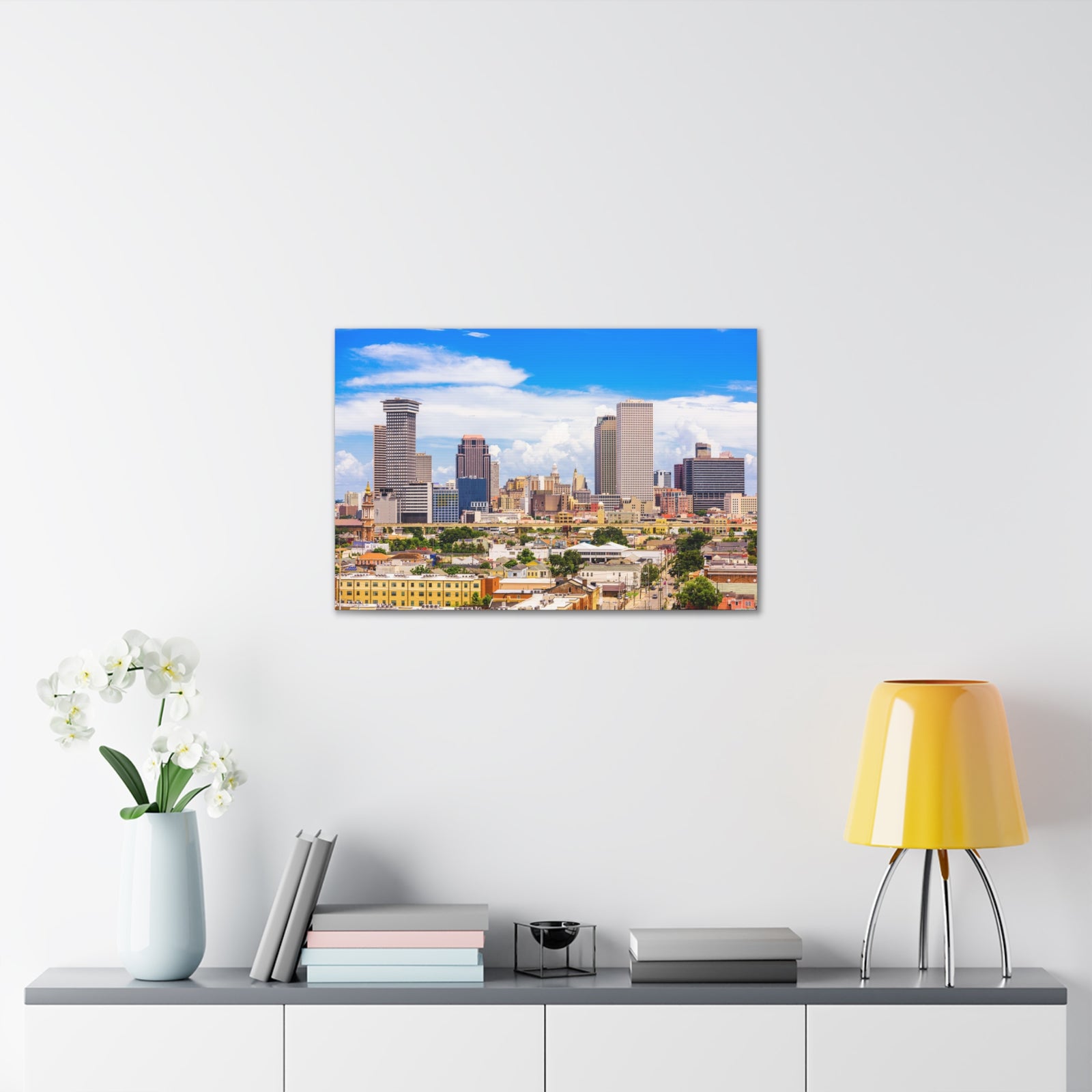 New Orleans Daytime Skyline Canvas Artwork High-Quality Breathtaking Stunning Cityscape for Home Decor Ready to Hang-Express Your Love Gifts