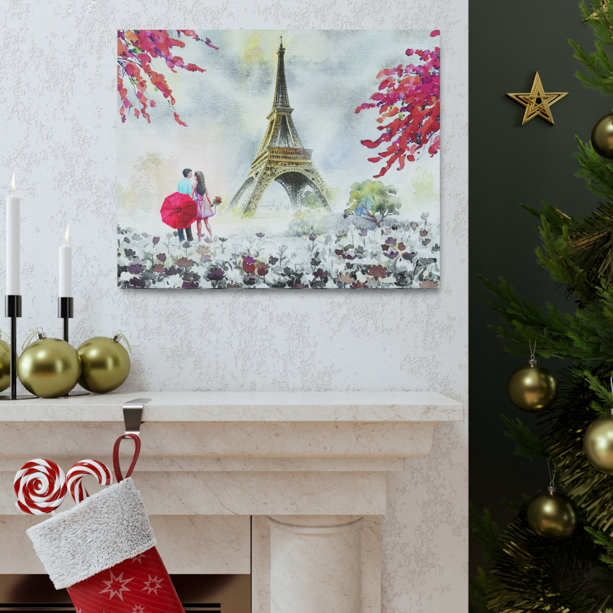 Paris European City Landscape France Canvas Artwork High-Quality Breathtaking French City for Home Decor Ready to Hang-Express Your Love Gifts