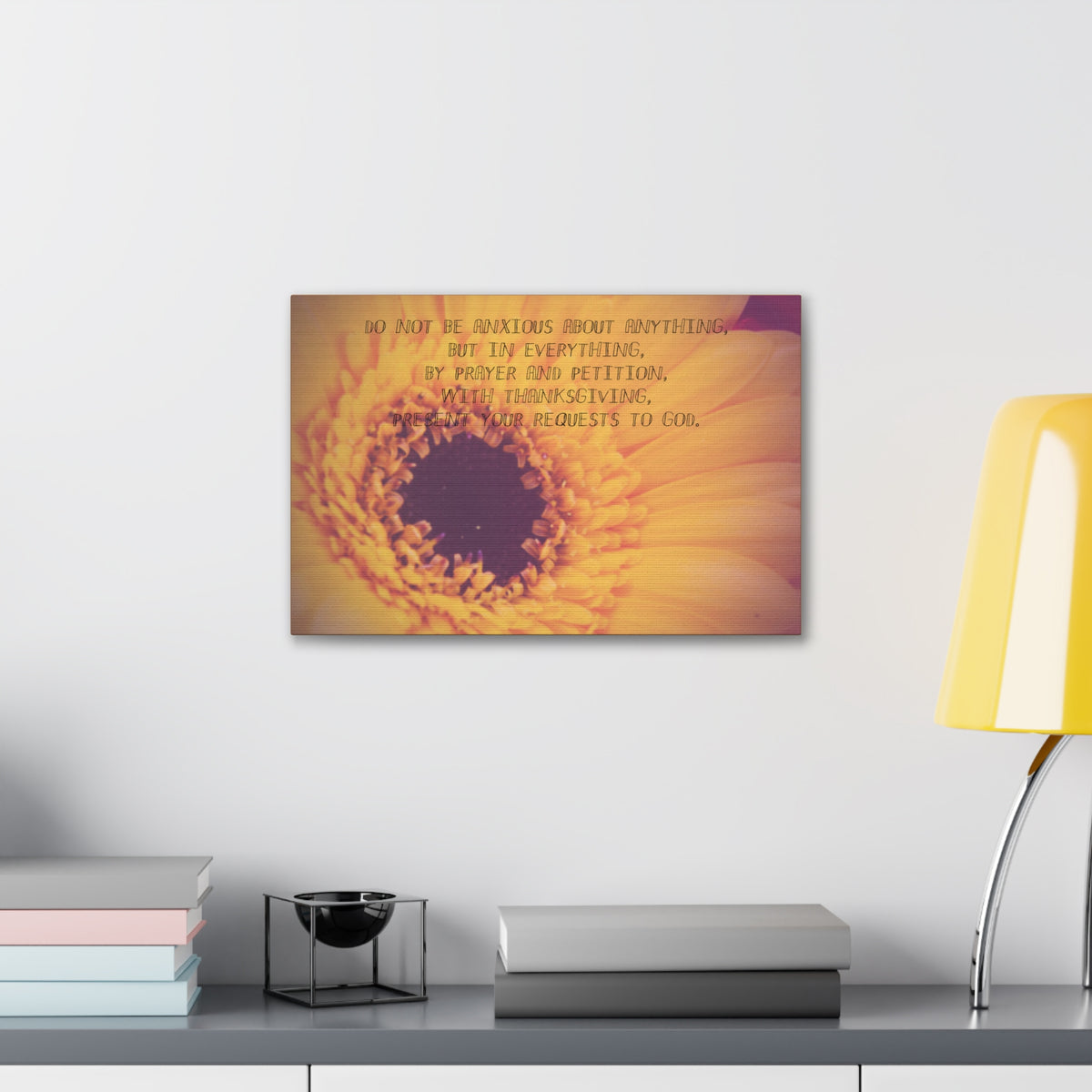 Scripture Canvas Requests To God Philippians 4:6 Christian Wall Art Bible Verse Print Ready to Hang-Express Your Love Gifts