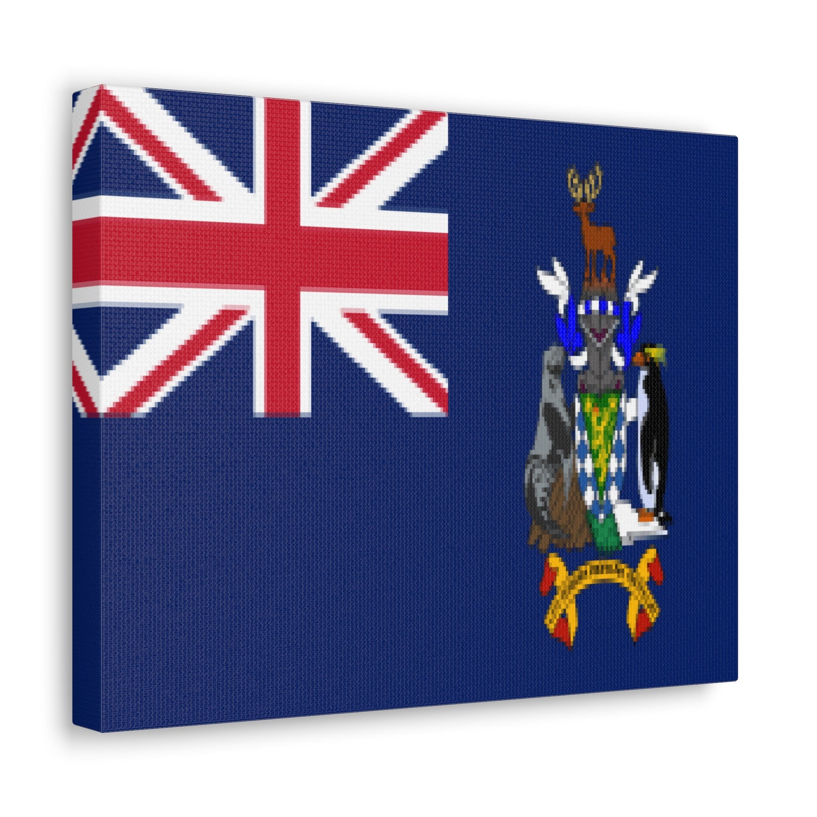 South Georgia Country Flag Canvas Vibrant Wall Art Unframed Home Decor-Express Your Love Gifts