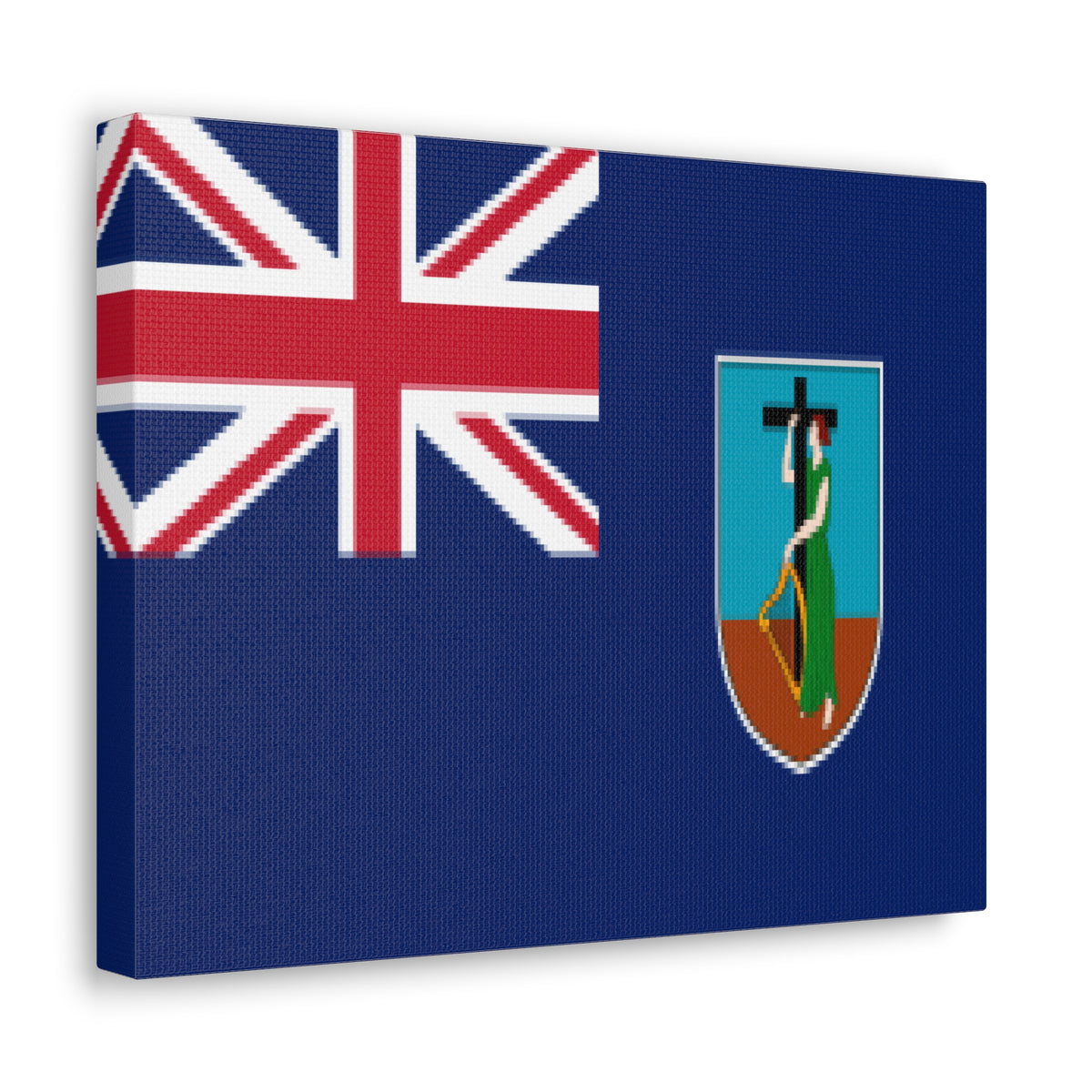 Montserrat Country Flag Canvas Vibrant Wall Art Unframed Home Decor-Express Your Love Gifts