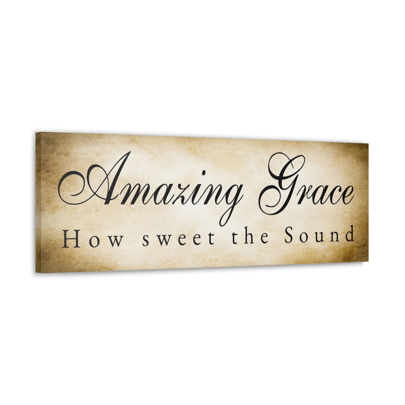 Scripture Walls Amazing Grace Gold Bible Verse Canvas Christian Wall Art Ready to Hang Unframed-Express Your Love Gifts