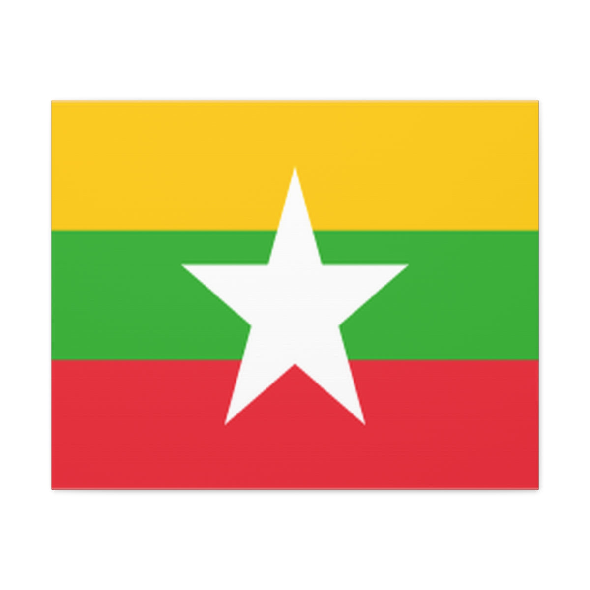 Myanmar Country Flag Canvas Vibrant Wall Art Unframed Home Decor-Express Your Love Gifts