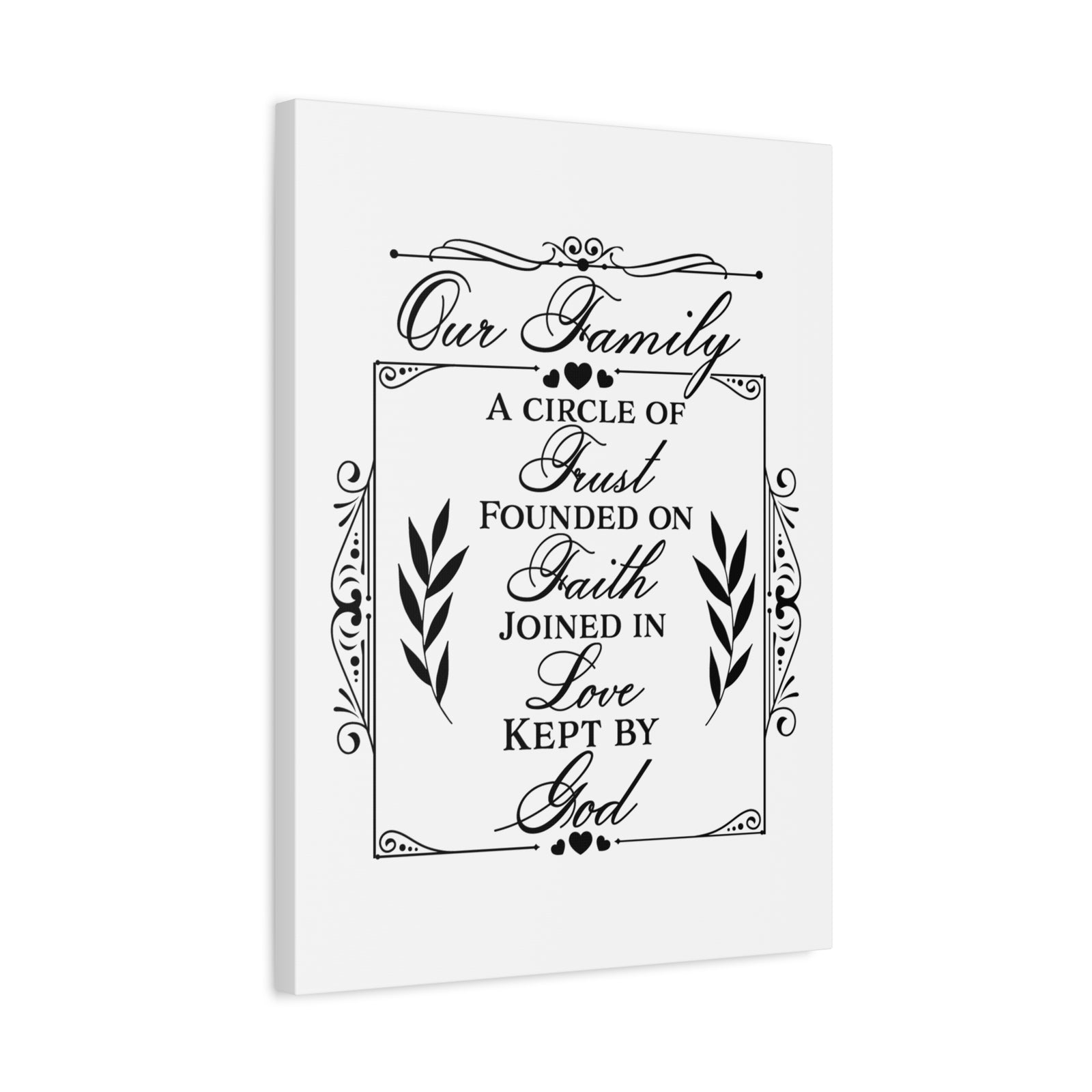 Scripture Canvas Kept By God Psalm 133:1 Christian Wall Art Print Ready to Hang-Express Your Love Gifts