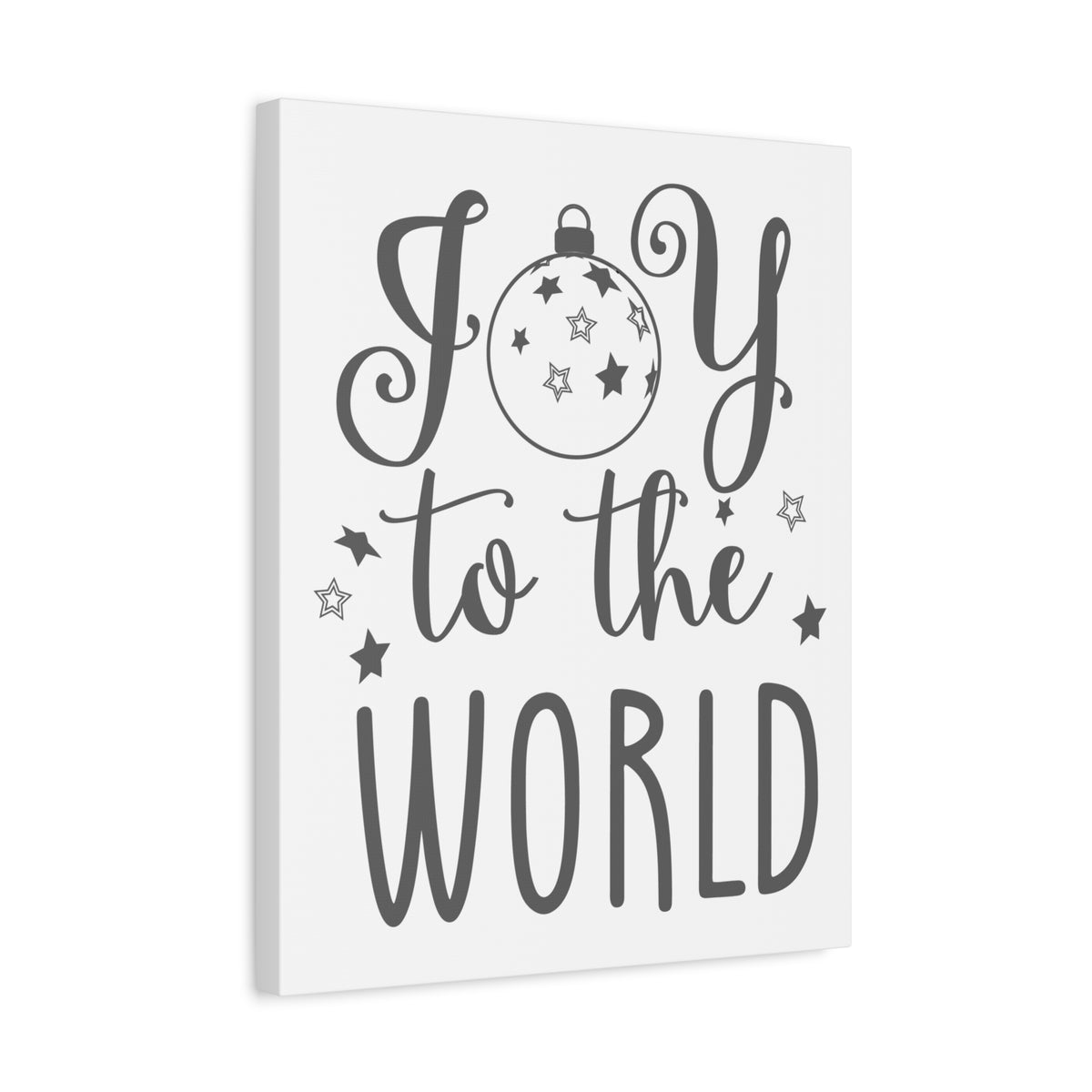 Scripture Canvas Joy To The World Psalm 98:4 Christian Wall Art Bible Verse Print Ready to Hang-Express Your Love Gifts
