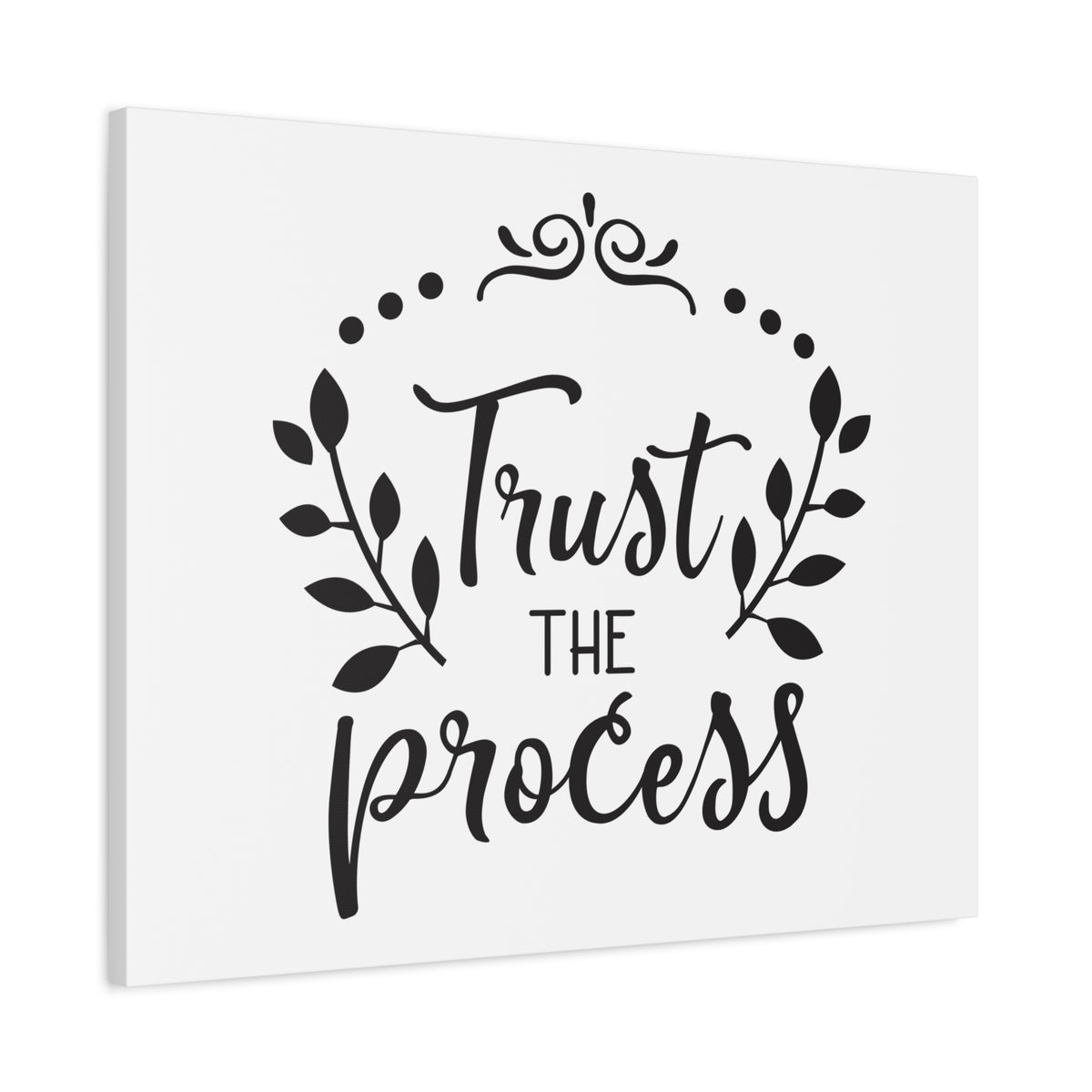 Scripture Canvas Trust The Process Psalm 37:3 Christian Wall Art Print Ready to Hang-Express Your Love Gifts