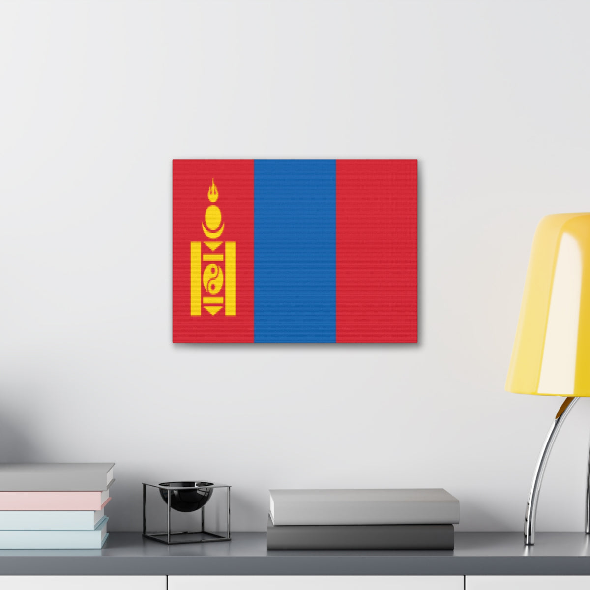 Mongolia Country Flag Canvas Vibrant Wall Art Unframed Home Decor-Express Your Love Gifts