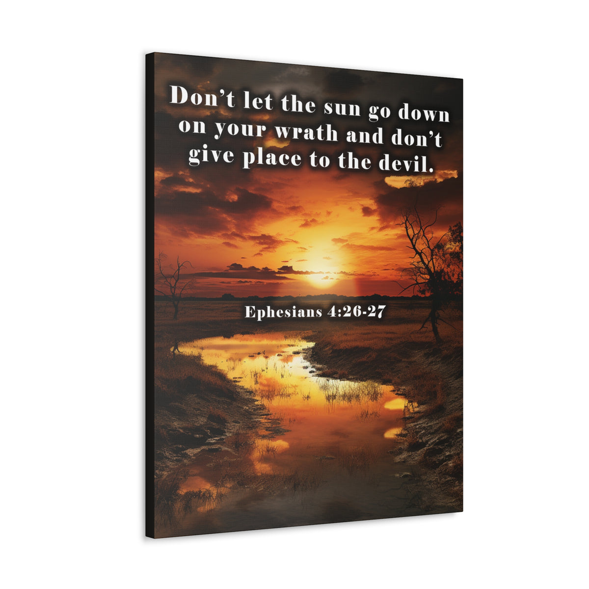 Scripture Walls Be Ye Angry Ephesians 4:26-27 Christian Wall Art Print Ready to Hang Unframed-Express Your Love Gifts