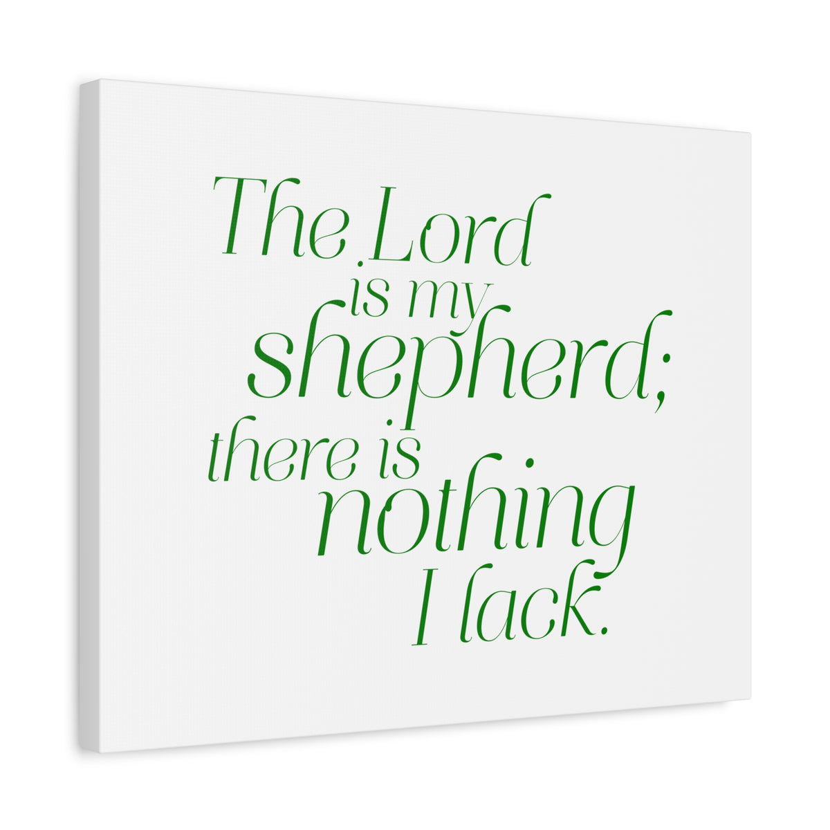 Scripture Walls My Shepherd Green Psalm 23:1 Bible Verse Canvas Christian Wall Art Ready to Hang-Express Your Love Gifts