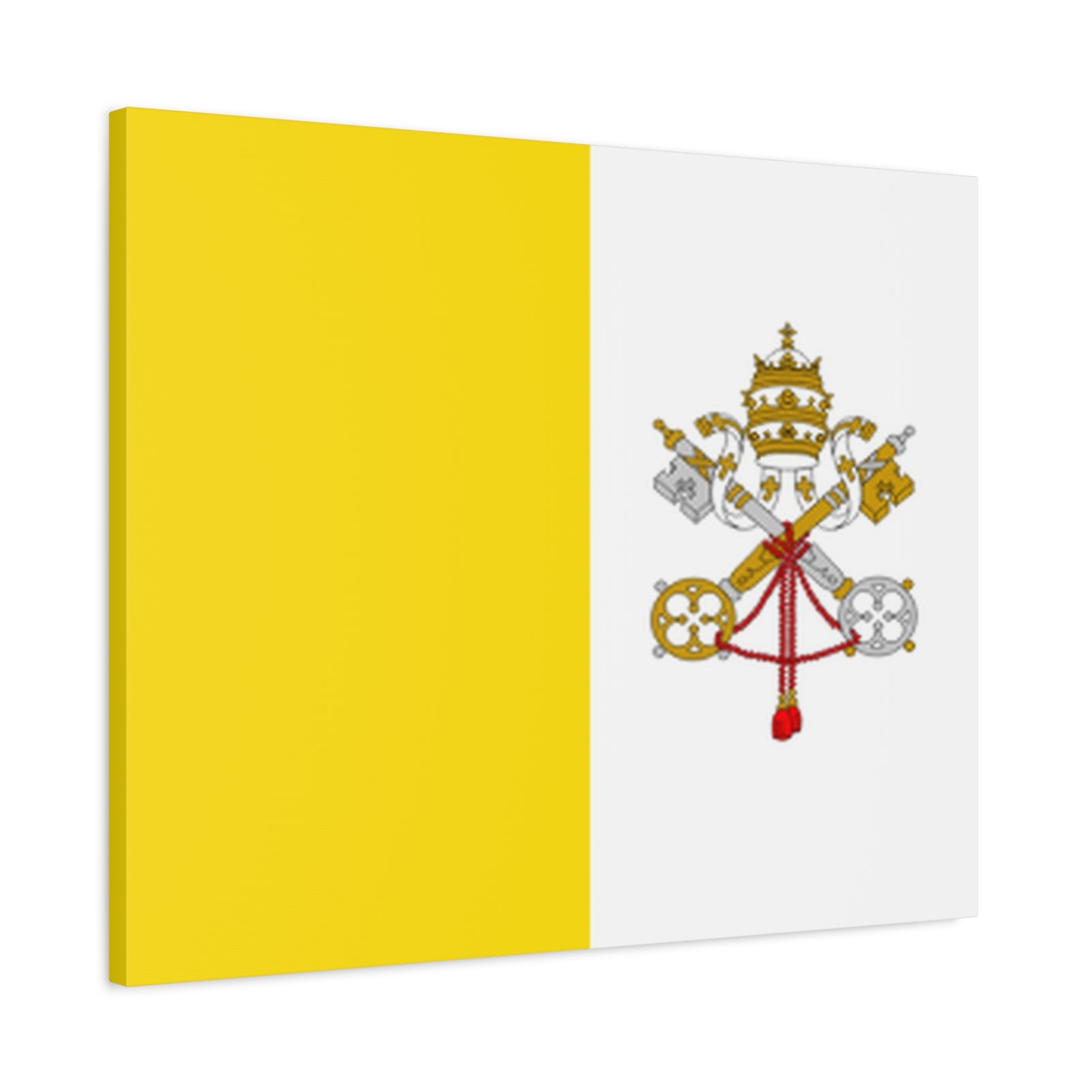 Vatican City Country Flag Canvas Vibrant Wall Art Unframed Home Decor-Express Your Love Gifts