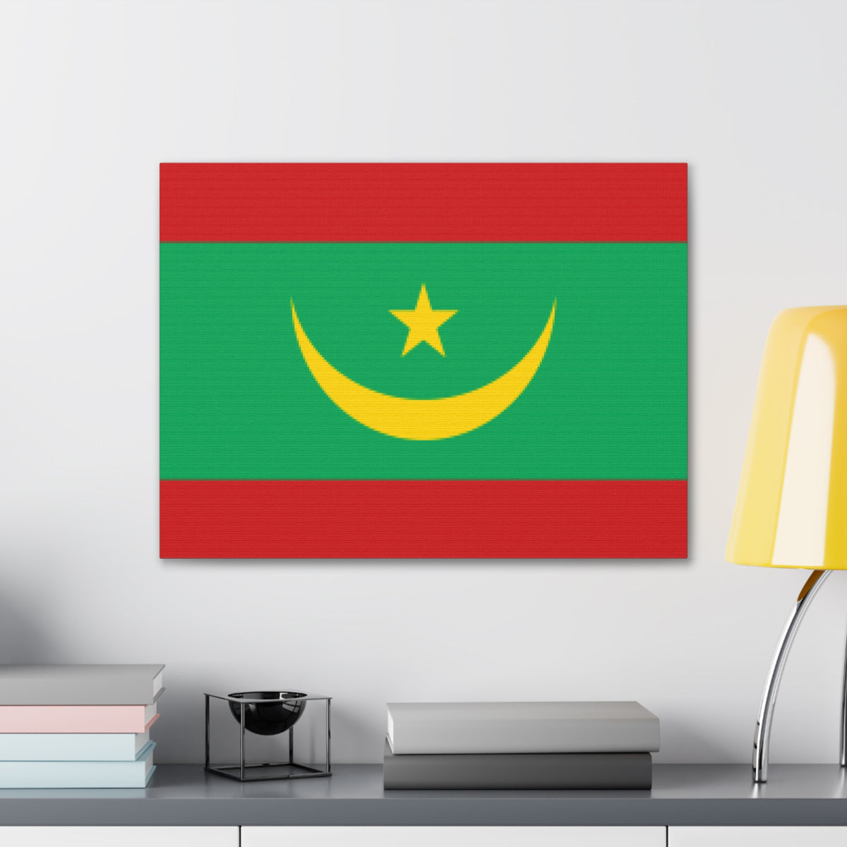 Mauritania Country Flag Canvas Vibrant Wall Art Unframed Home Decor-Express Your Love Gifts