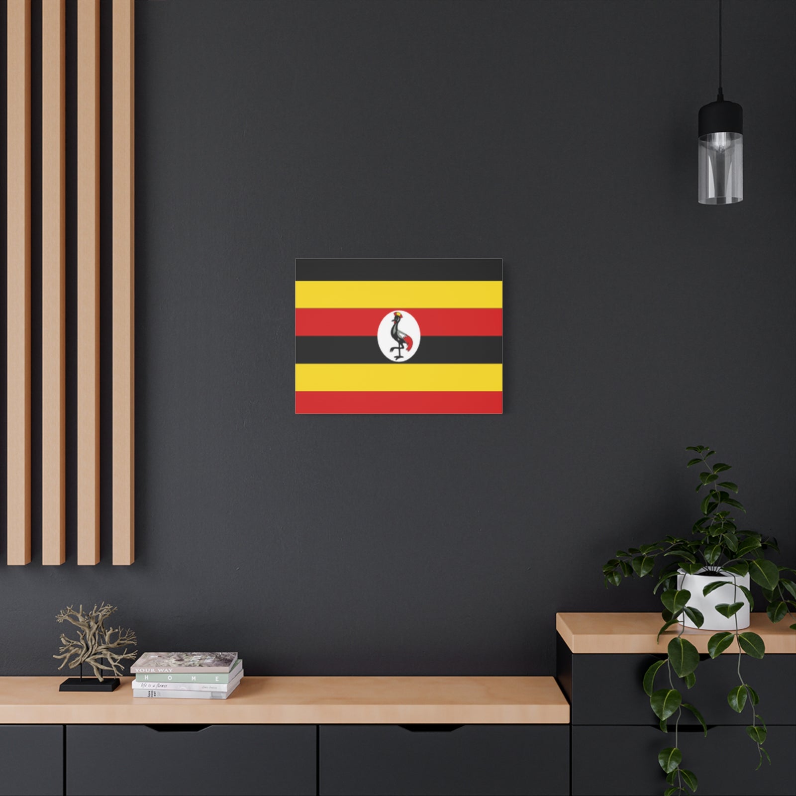 Uganda Country Flag Canvas Vibrant Wall Art Unframed Home Decor-Express Your Love Gifts