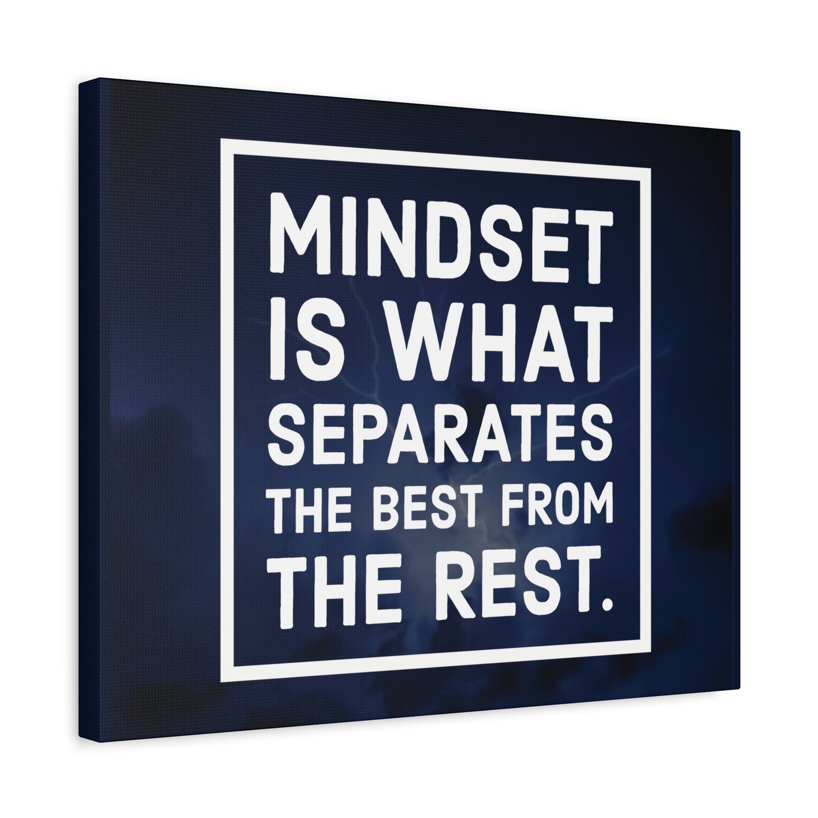 Inspirational Quote Canvas Mindset Is What Separates Wall Art Motivational Motto Inspiring Prints Artwork Decor Ready to Hang-Express Your Love Gifts