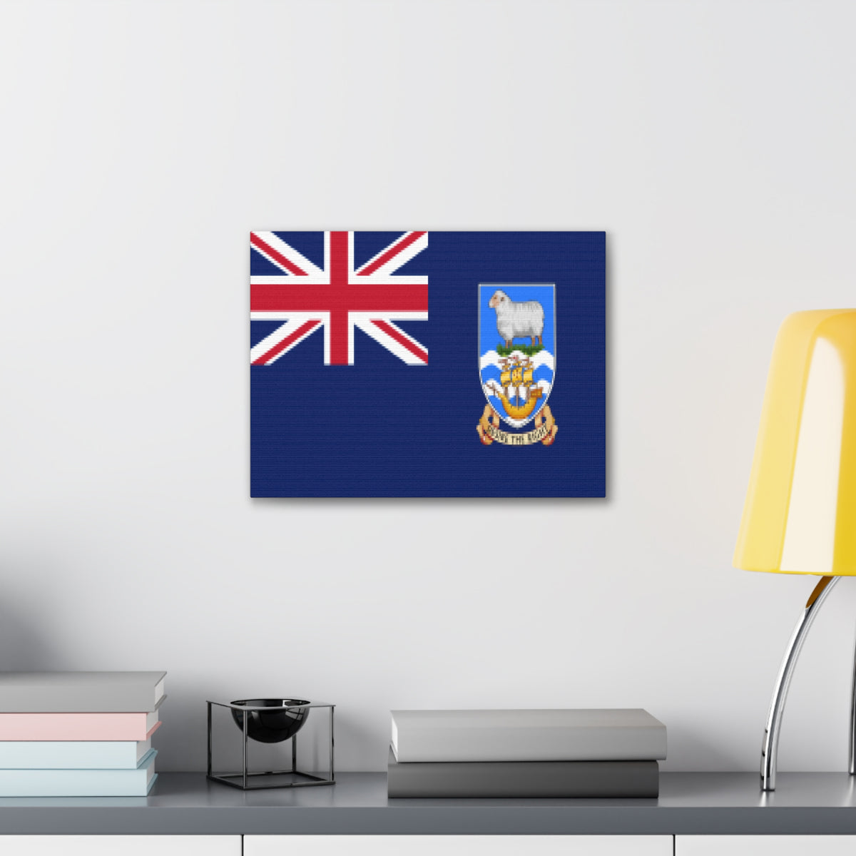 Falkland Islands Country Flag Canvas Vibrant Wall Art Unframed Home Decor-Express Your Love Gifts