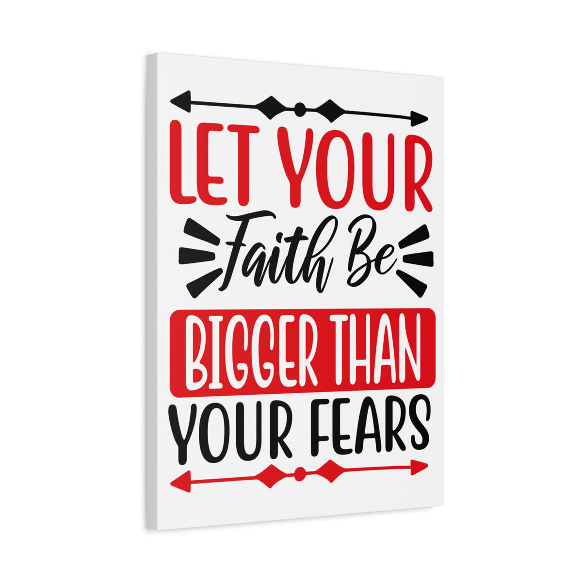 Scripture Canvas Let Your Fate Psalm 34:4 Christian Wall Art Print Ready to Hang-Express Your Love Gifts