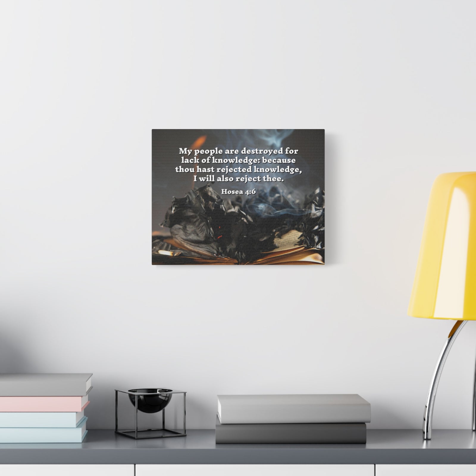 Scripture Walls My People Hosea 4:6 Bible Verse Canvas Christian Wall Art Ready to Hang-Express Your Love Gifts