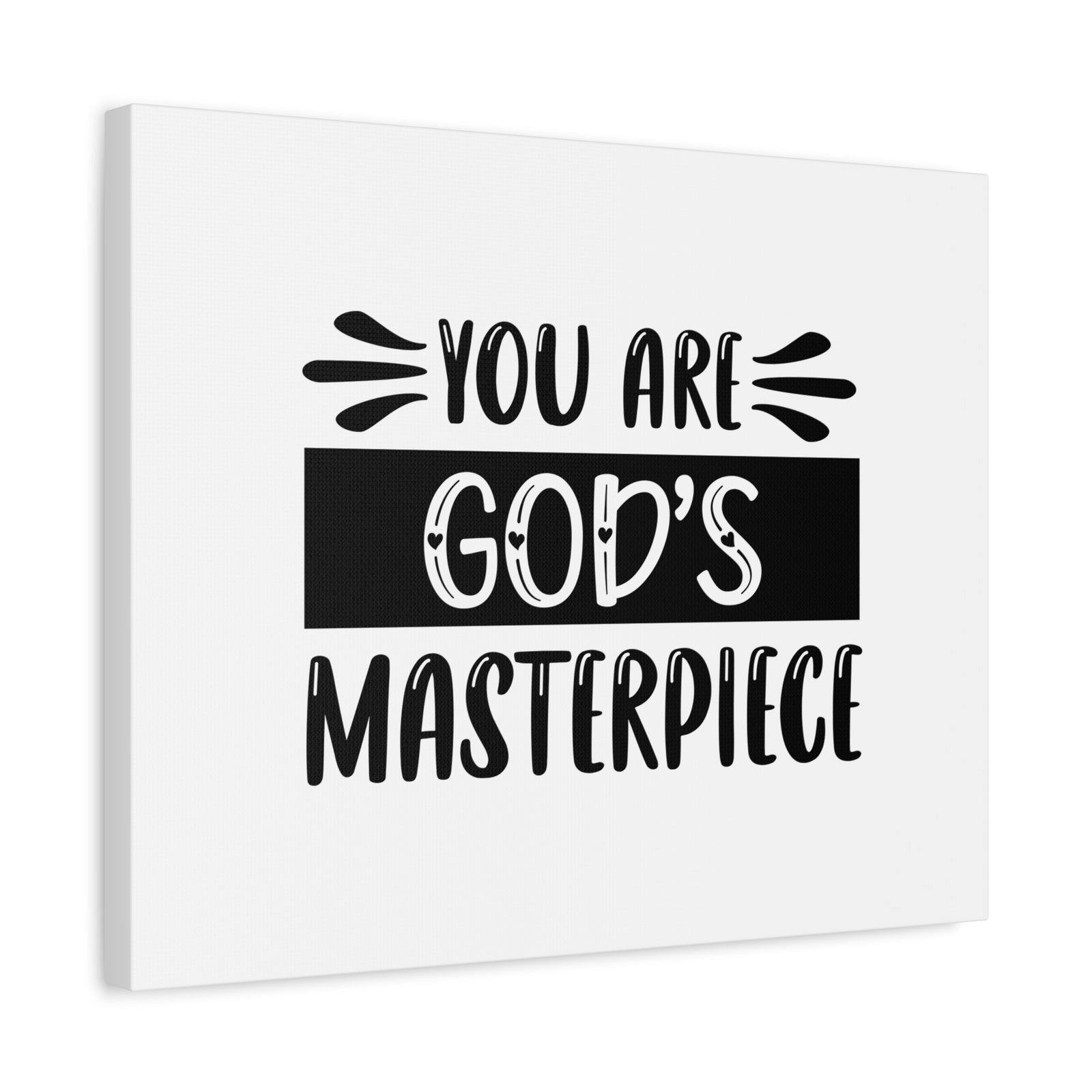 Scripture Canvas You Are God's Masterpiece Psalm 51:10 Christian Wall Art Bible Verse Print Ready to Hang-Express Your Love Gifts