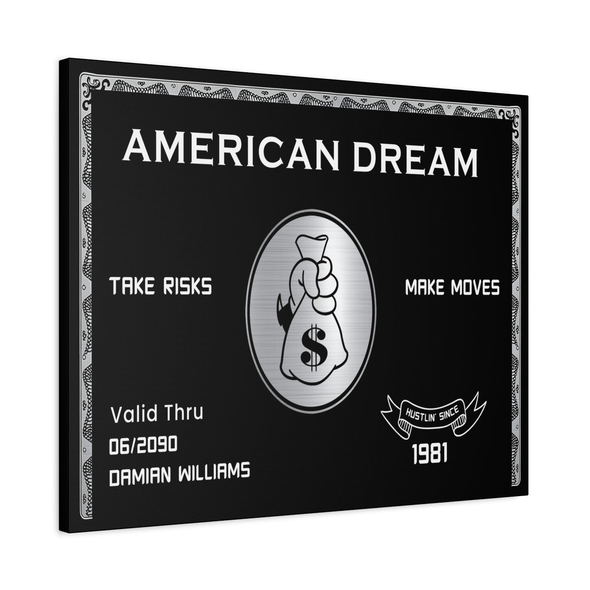 Personalized American Dream Motivational Wall Art Canvas-Express Your Love Gifts