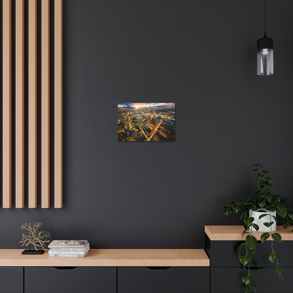 Sydney Night Skyline Canvas Artwork High-Quality Breathtaking Stunning Cityscape for Home Decor Ready to Hang-Express Your Love Gifts