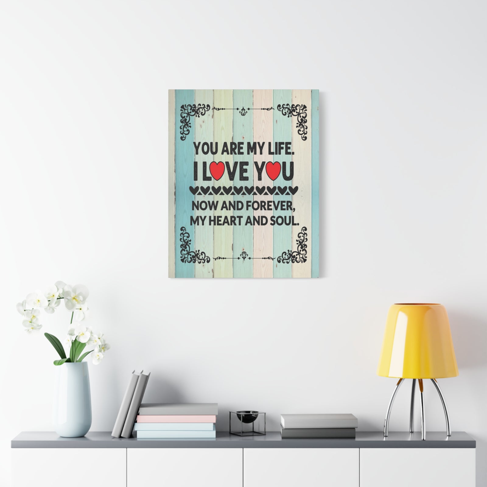 To My Wife You Are My Life Canvas Wall Art – Heartfelt Romantic Gift for Home Decor-Express Your Love Gifts