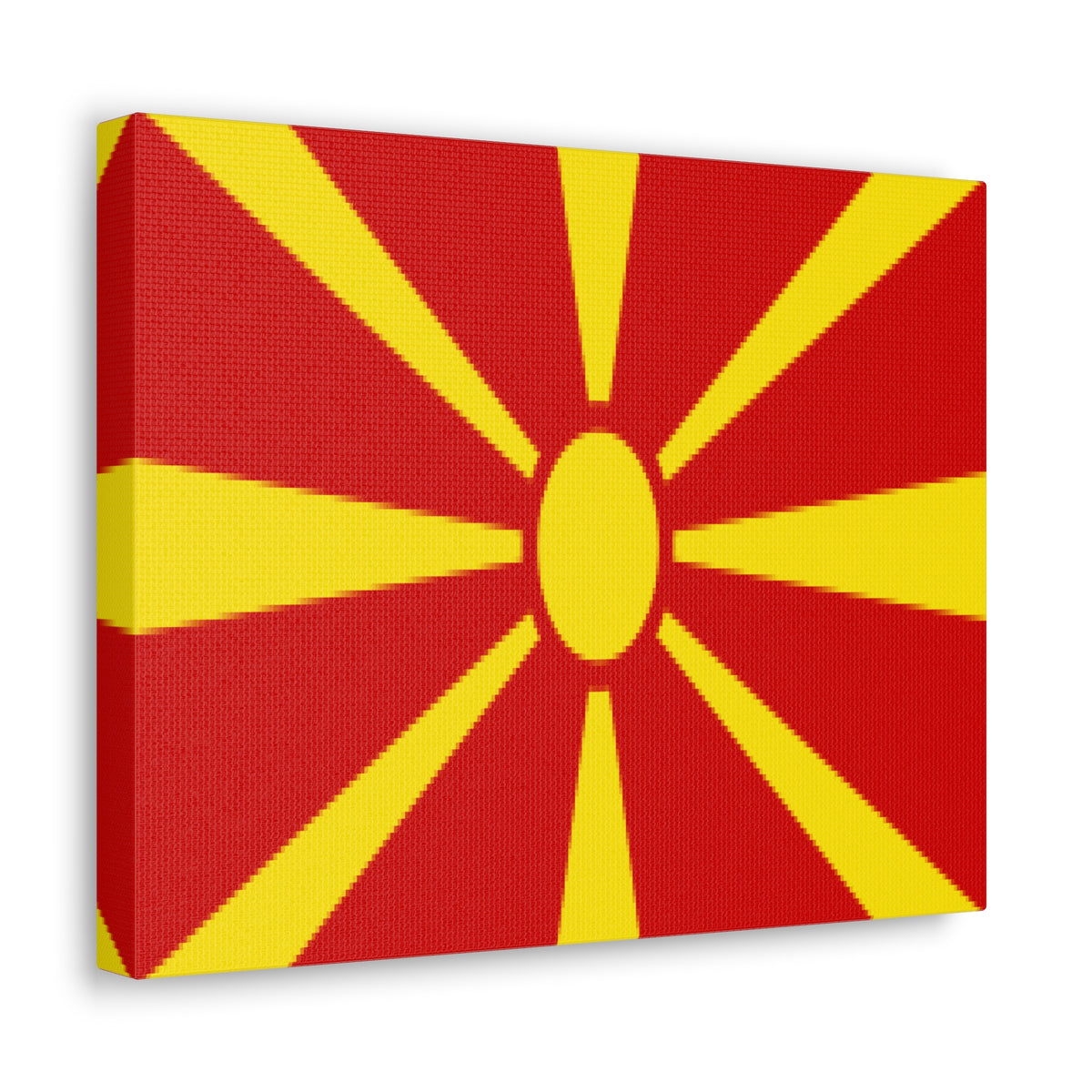 North Macedonia Country Flag Canvas Vibrant Wall Art Unframed Home Decor-Express Your Love Gifts